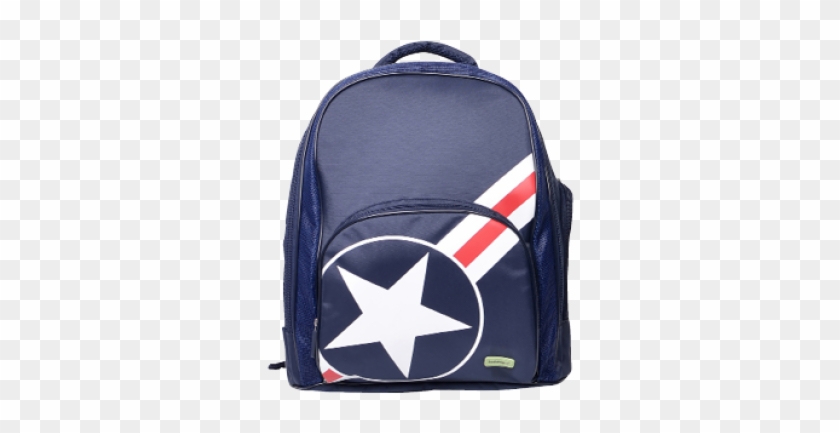Star & Stripes - Blue Backpacks By Bobbleart - Blue & Red Stars #676752