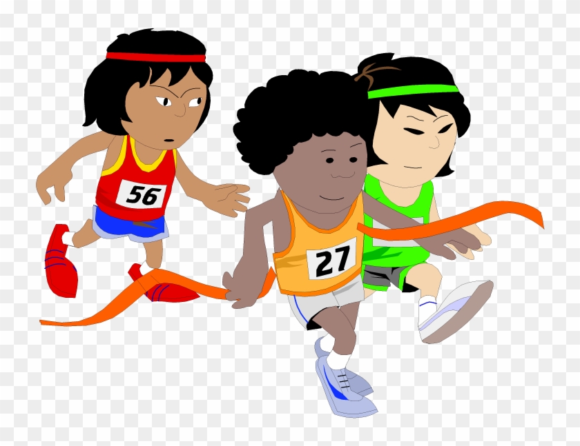 Kids Running Clipart - Race Clipart Png #676780