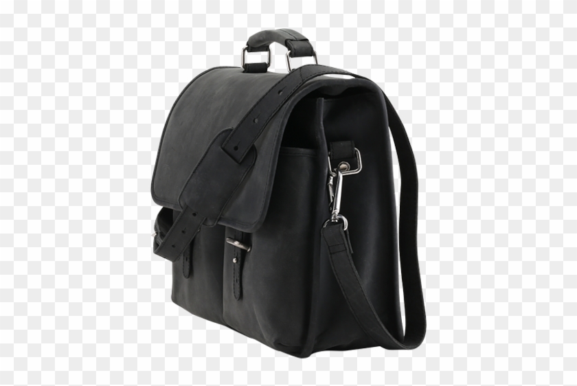 Velorbis Leather School Bag Black Side - Laptop Bag #676782