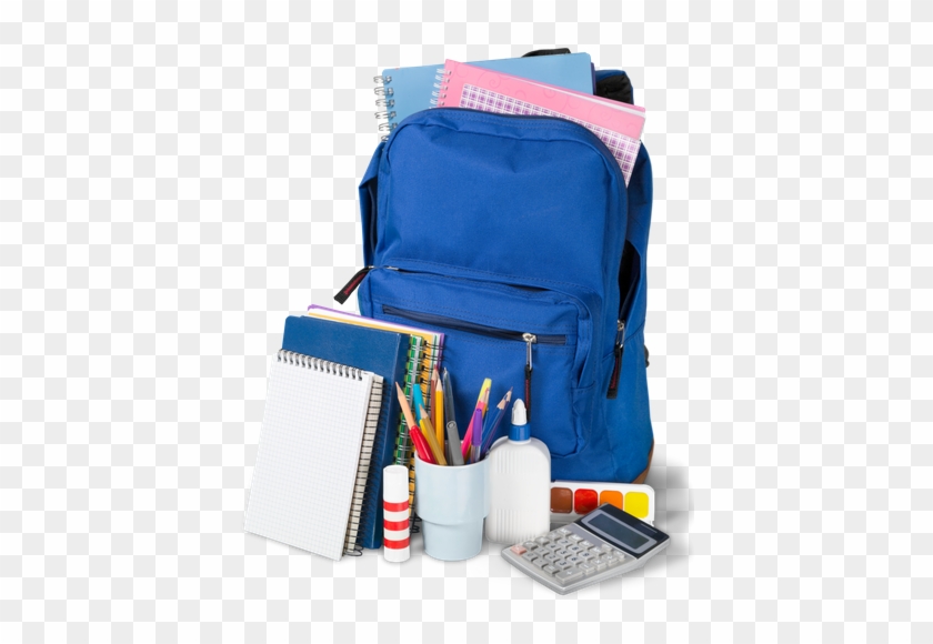 her stationery backpack