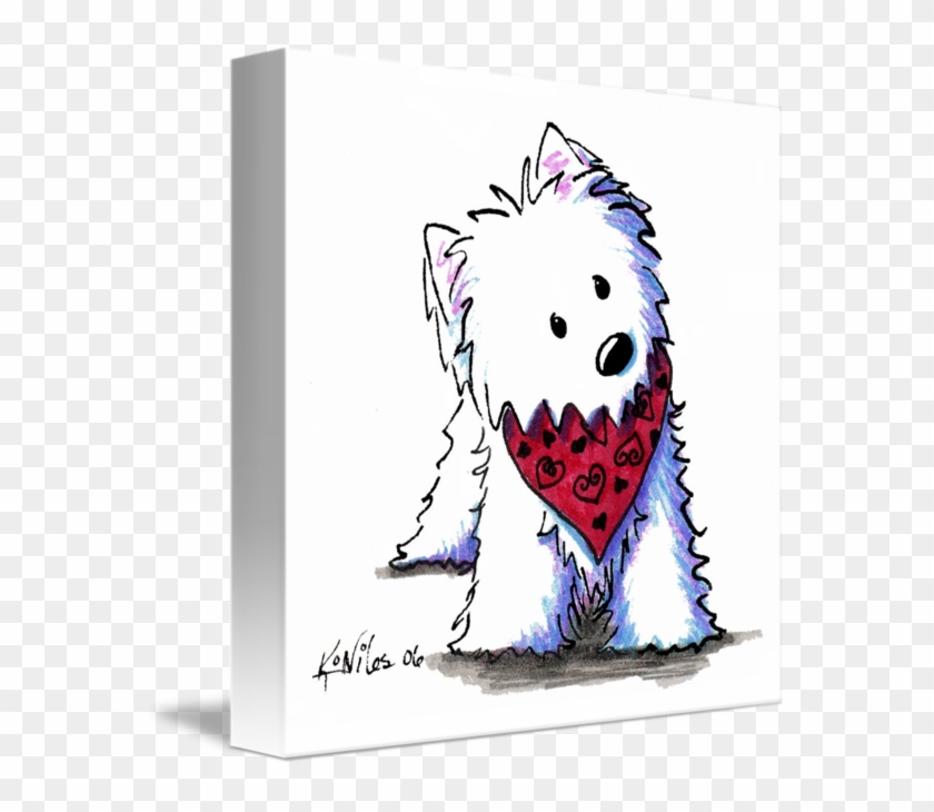 Kissing Bandit Westie Greeting Cards (pk Of 20) #676911