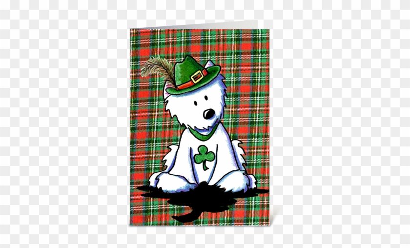 By Kim Niles Of Kiniart Source - St. Patrick Westie Greeting Card #676941