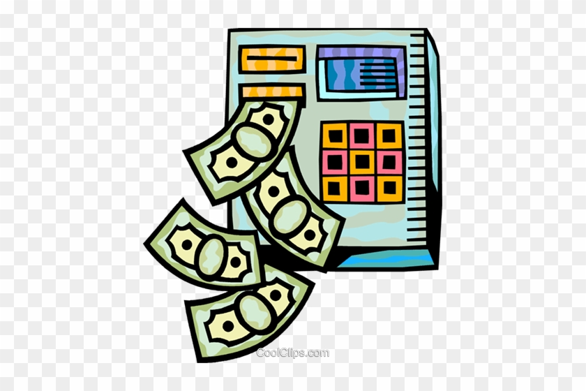 Bank Machine Royalty Free Vector Clip Art Illustration - Bank Machine Royalty Free Vector Clip Art Illustration #676987