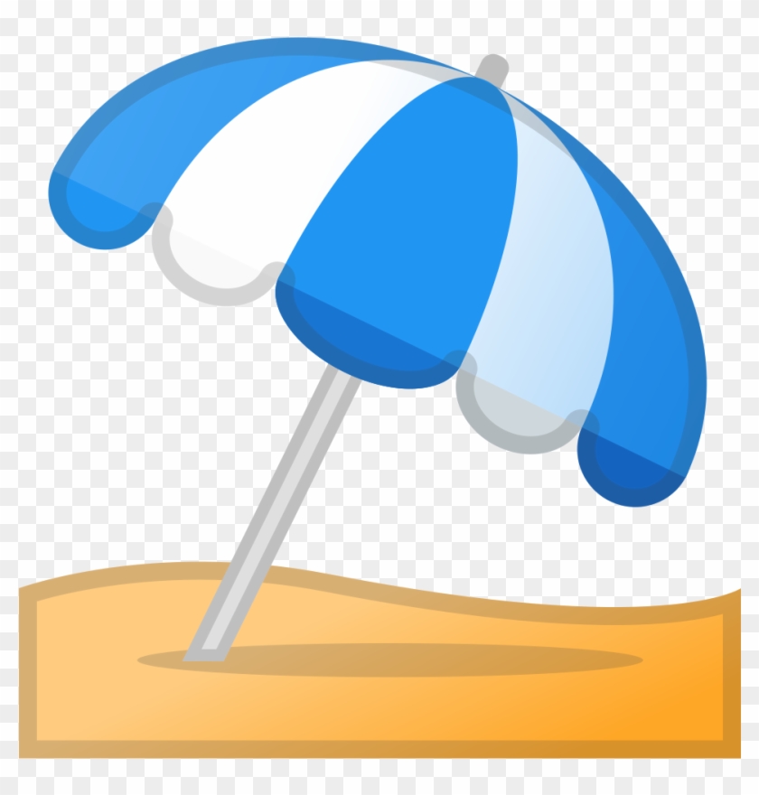 Umbrella On Ground Icon - Sombrilla Png Emoji #677225