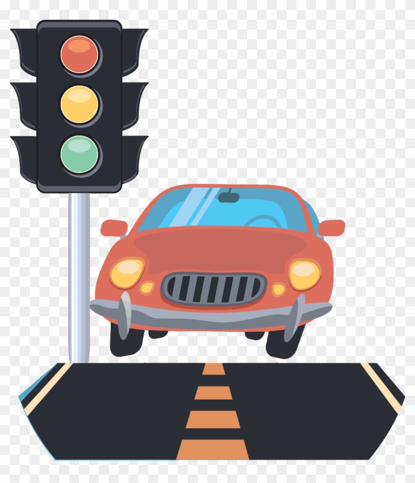 Traffic Light Car Clip Art - Traffic Light Car Clip Art #677278
