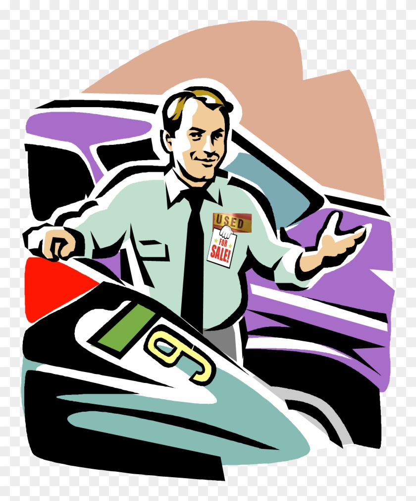 Preowned Car Salesman - Car Salesman Clipart Png #677324