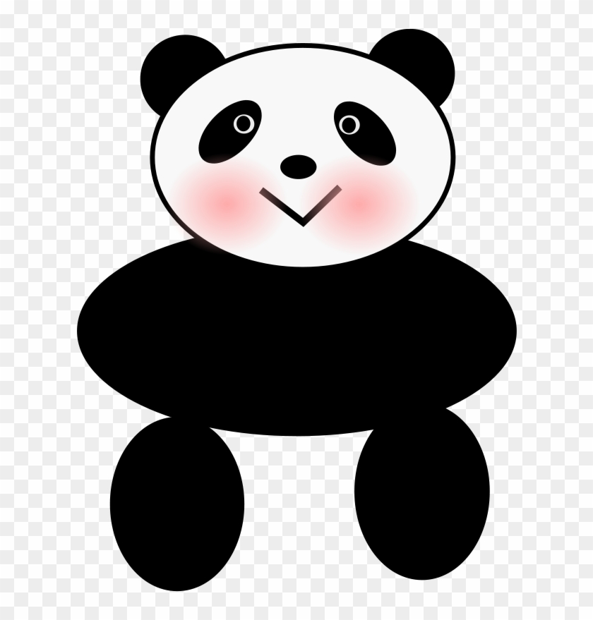 Cartoon Panda Bear Face Shower Curtain #677368