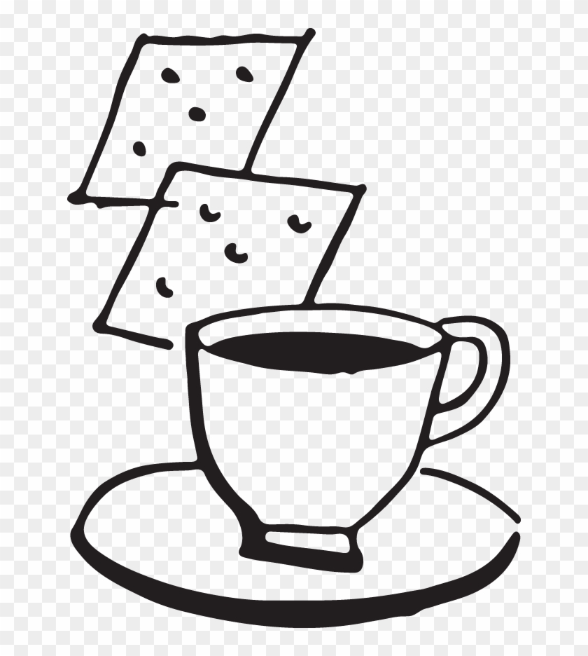 556 Tea Cup & Crackers - Clip Art #677417