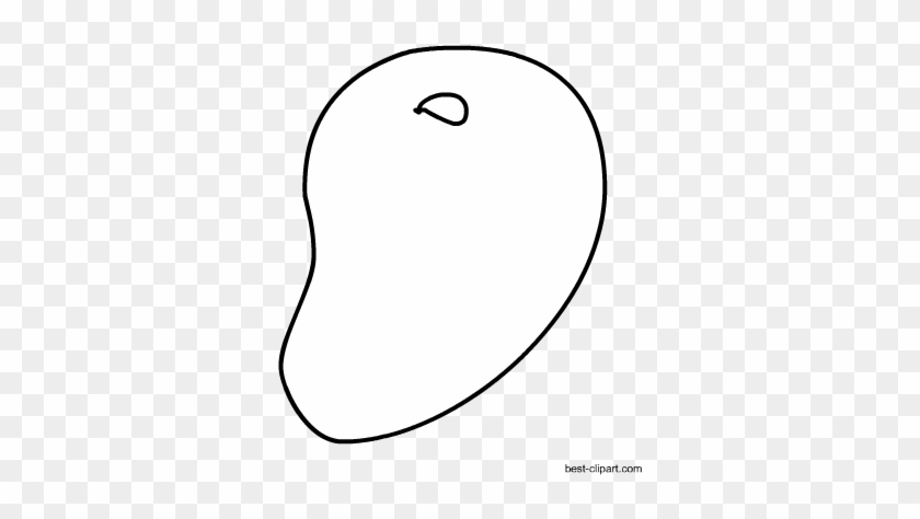 Black And White Mango, Free Clip Art - Circle #677461