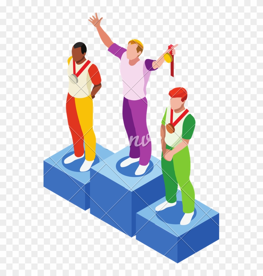 Olympic Podium Clipart - Olympic Podium Vector #677559