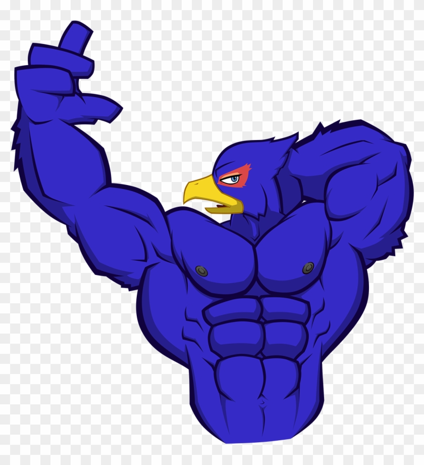 Falco Flexing - Star Fox Wolf Muscles #677638