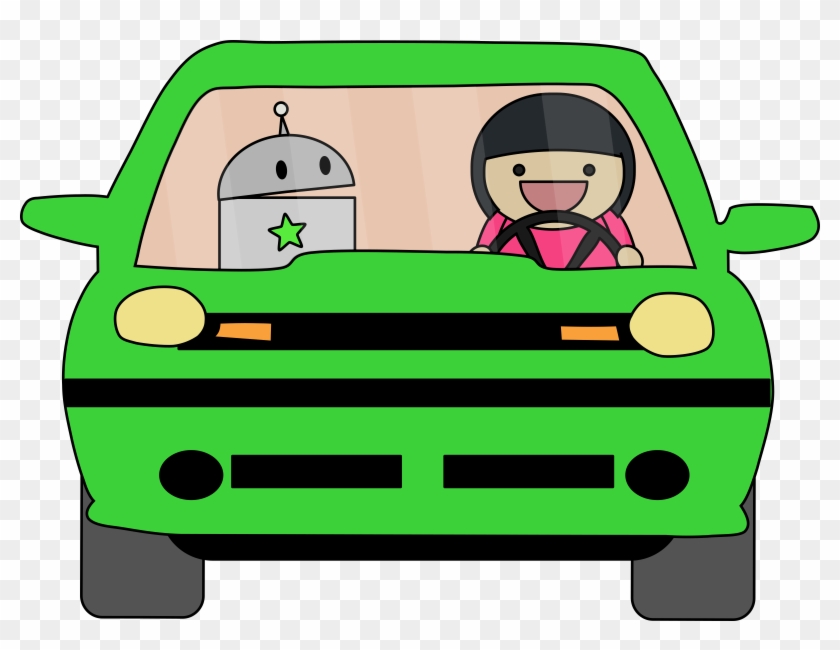 Vehicle Clipart Green Car - Driving #678217