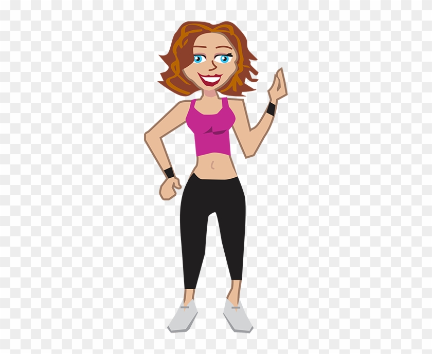 Fitness Woman Vector Character - Fitness Characters #678280