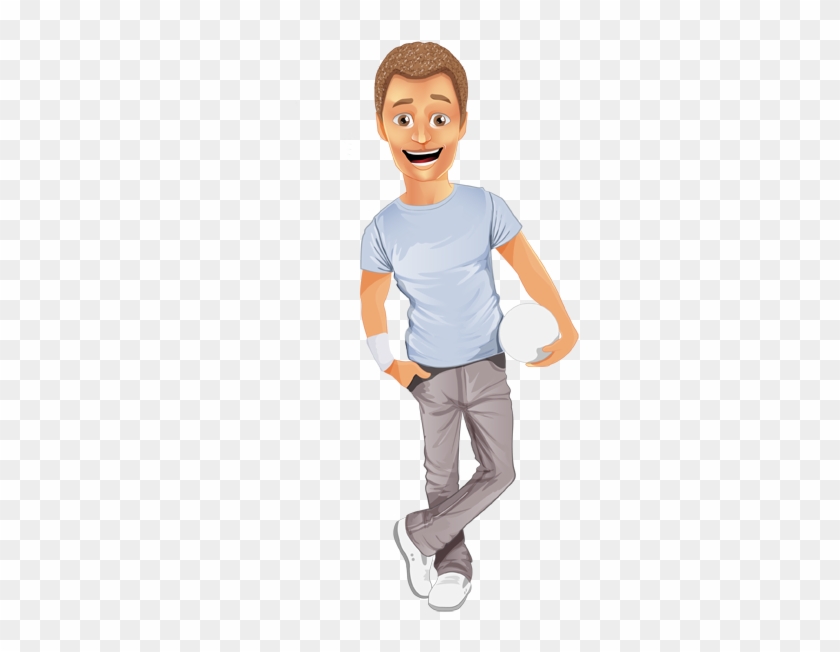 Image For Free Sportive Boy Vector Character - Boy Vector Character Png #678291