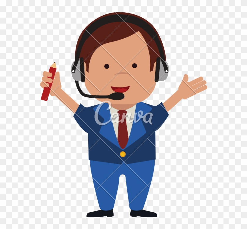 Man Suit Cartoon Icon Vector Graphic - 卡通 装修 工 漫画 #678302