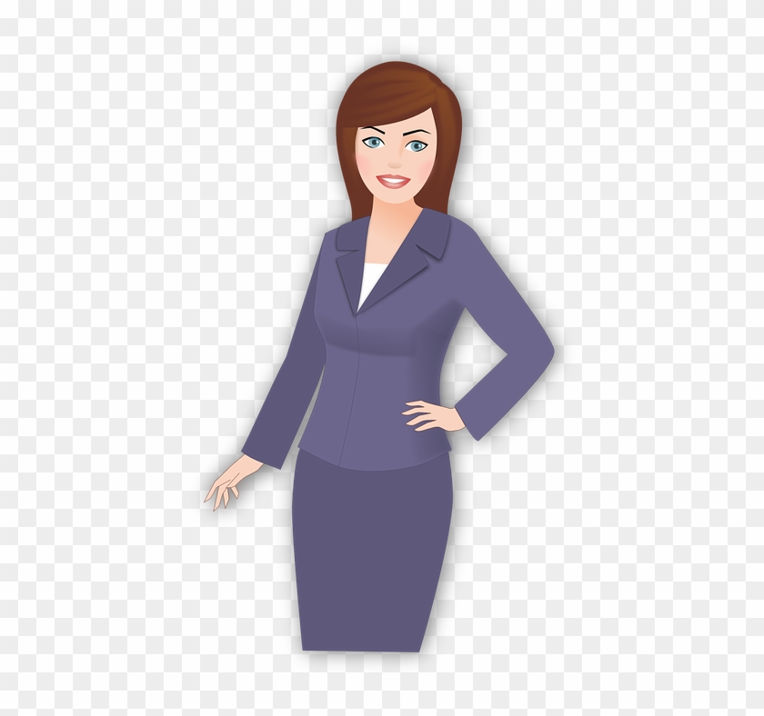 Business Woman Work Â - Mulher Empresária Desenho Png #678317