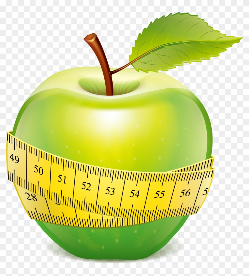 Measure Tape - Apple And Tape Measure #678422