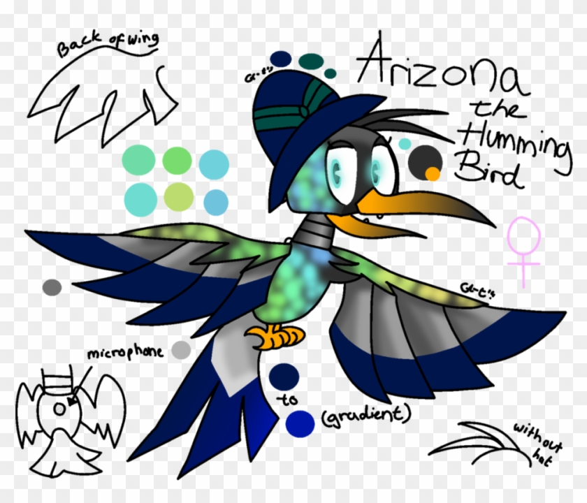 Arizona The Hummingbird By Dizzee-toaster - Fnaf Oc Hummingbird Oc #678526