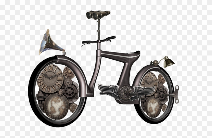 Steampunk Bike Png By Mysticmorning - Old Fashioned Motorcycle With Photo Frame Vintage Style #678551