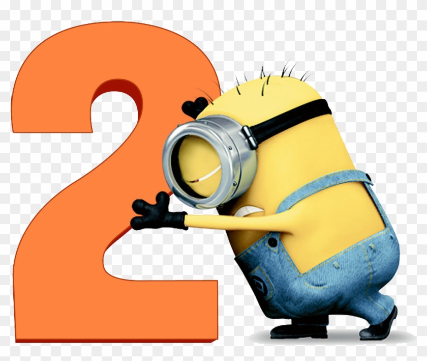 Despicable Me Png Photo - Minion With Number 2 #678882