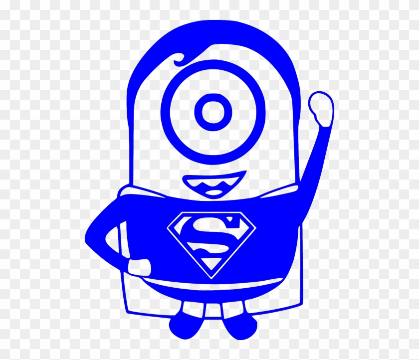 Please Note That The White Image Is A White Sticker - Minion Superman Coloring Pages #679159