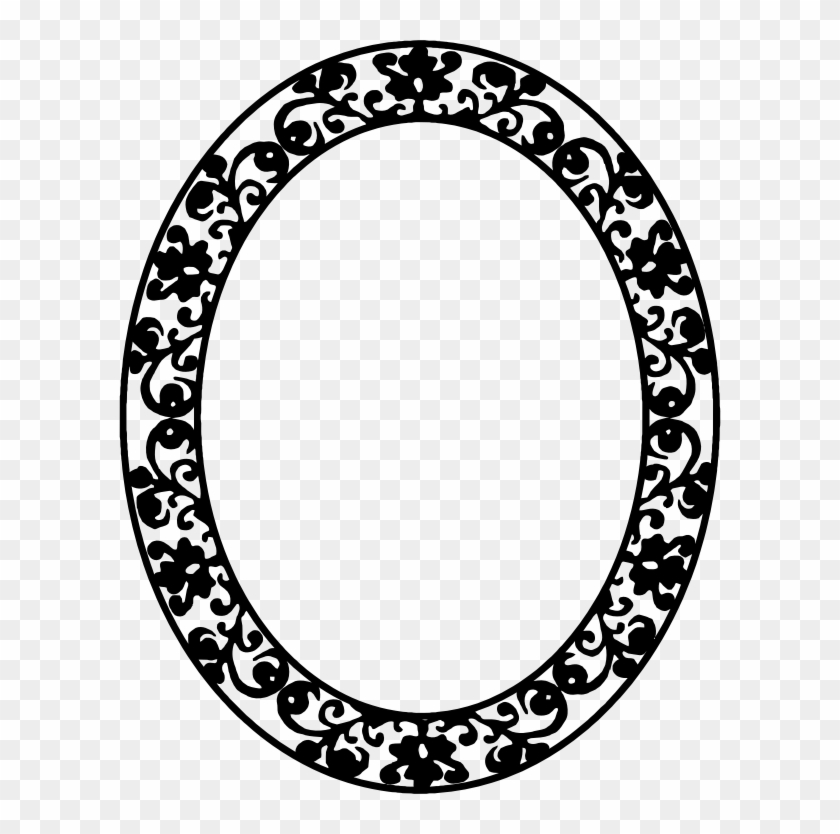 Medium Image - Oval Floral Frame Png #679156