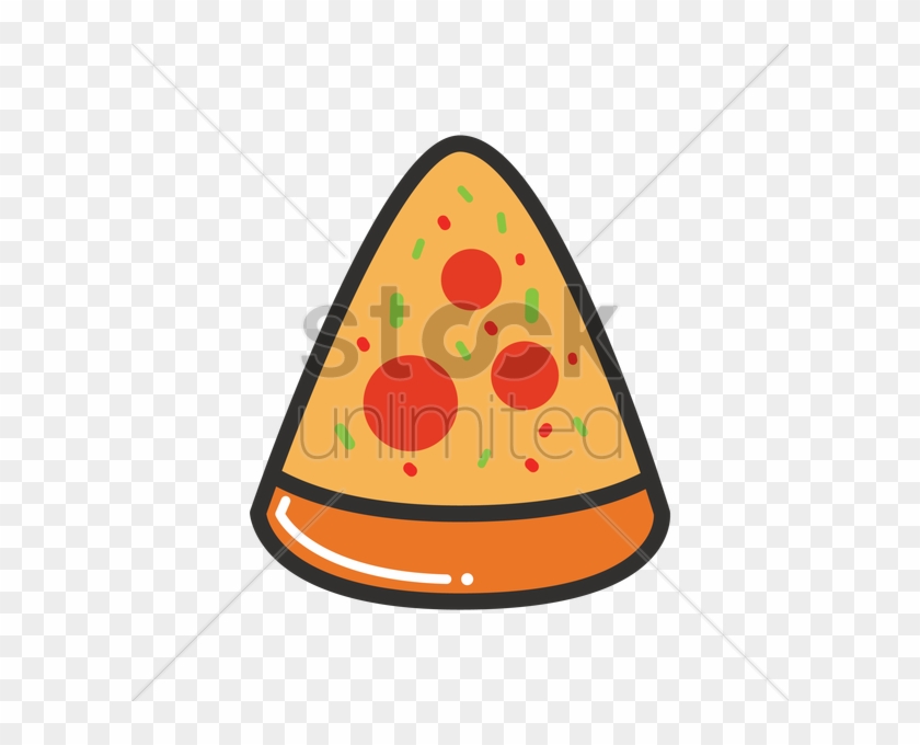 Pizza Slice Icon Vector Image - Vector Graphics #679231