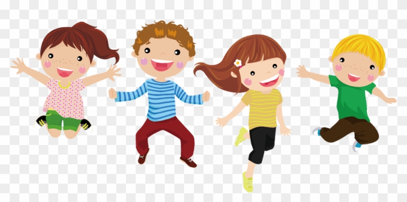 Child Cartoon Illustration - Kids Jump Cartoon #679278