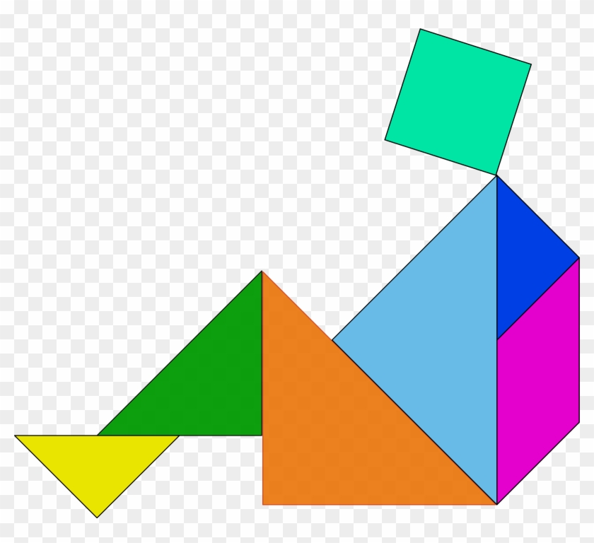 Tangram Jigsaw Puzzles Game - Tangram Of Man #679323