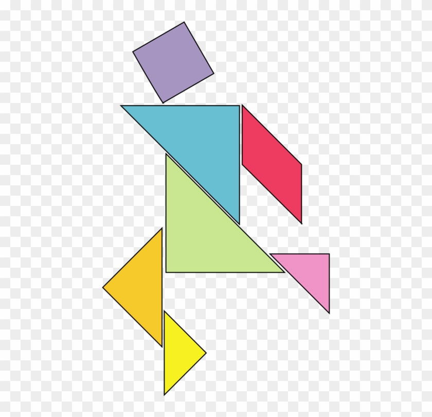 A Tangram Shaped Into A Man - Japanese Tangram #679332