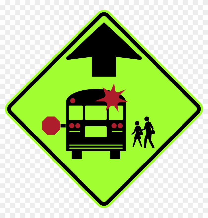 Be On The Lookout For School Bus Stops, Crosswalks - G1 Signs #679471