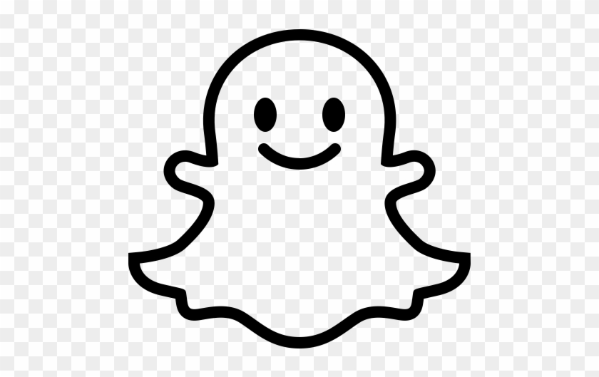 Social Snapchat Outline, Snapchat, Snapchat Button - Snapchat Logo With Transparent Background #679522