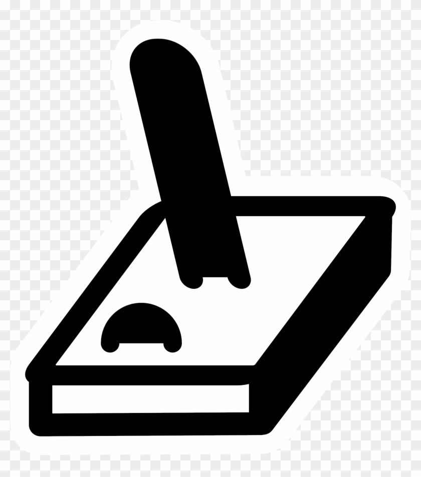 Vector Graphics Of Mono Colored Joystick Icon - Graphics #679531