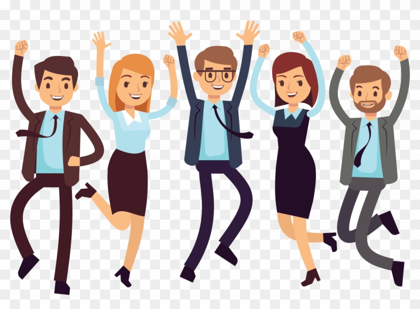 Team Approach To Implementation - Happy Business People Clipart #679636