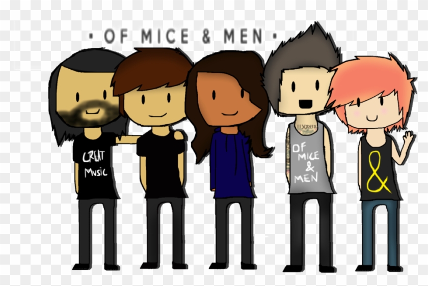 Of Mice And Men By Blackkittyshelby - Mice And Men Band Drawing #679715