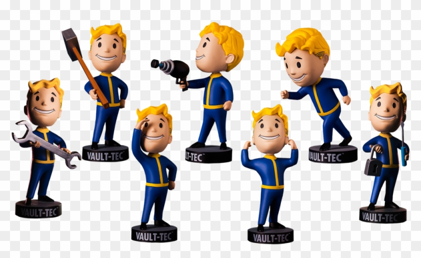 Photo Of Vault Boy 111 Bobbleheads Series One - Fallout 4: Vault Boy 111 Bobbleheads Series One (set #679732