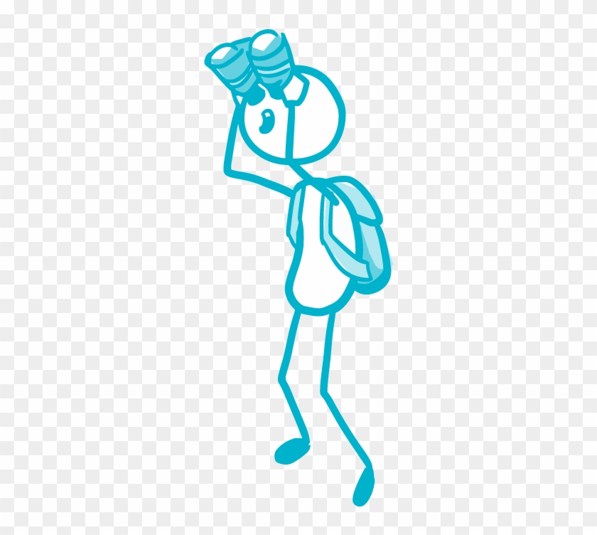 Explorer - Stick Person With Binoculars #679740