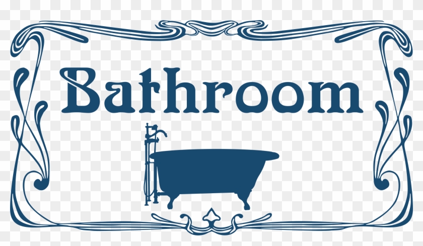 Clipart Bathroom Door Sign - Bathroom Sign For Home #679768
