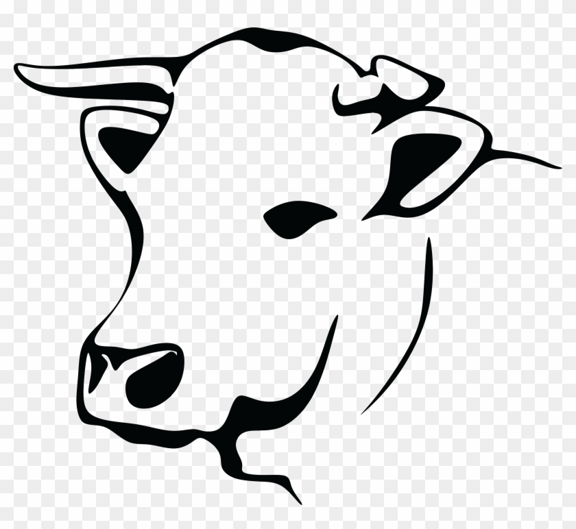 Free Clipart Of A Black And White Cow - Cow Image Black And White #120695