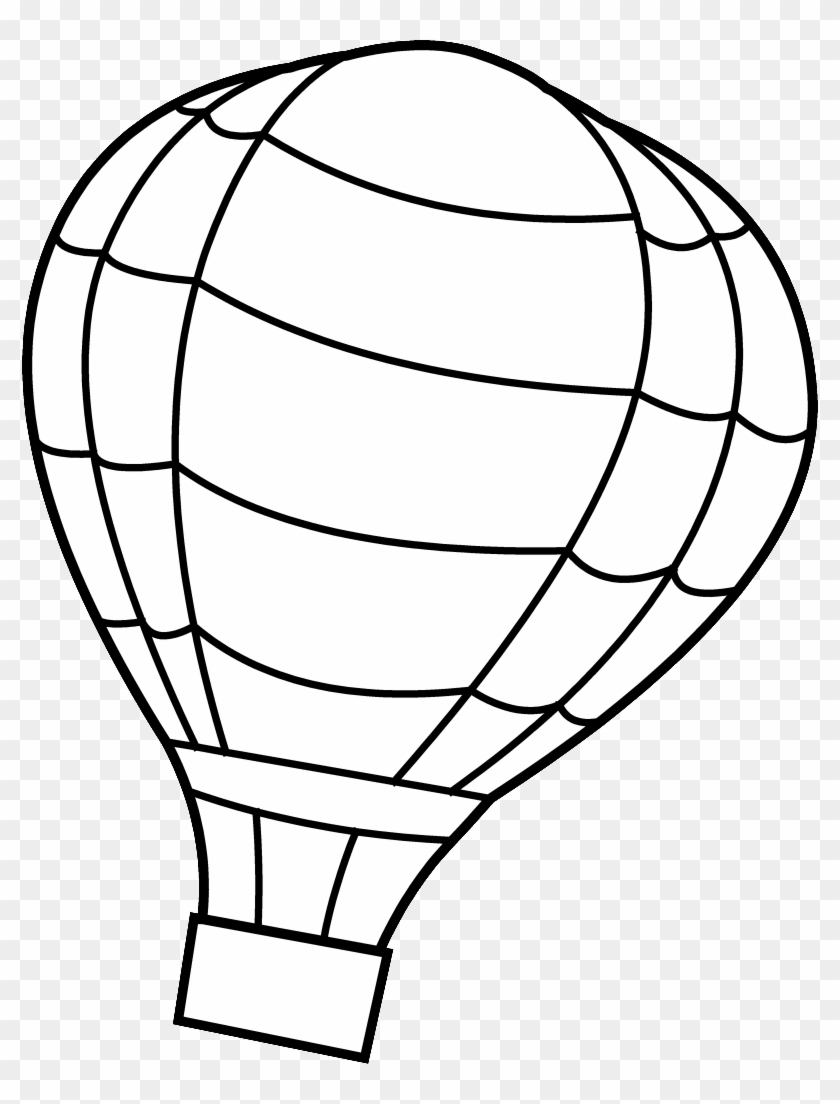 Add Favorite Hot Air Balloon Coloring Page Free Transparent PNG 