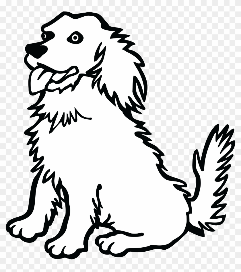 Free Clipart Of A Dog - Dog Clipart Black And White #120820