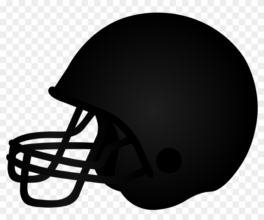 Football Helmet Clip Art Football Helmet Black Copy2 - Football Helmet Clipart Black #120925