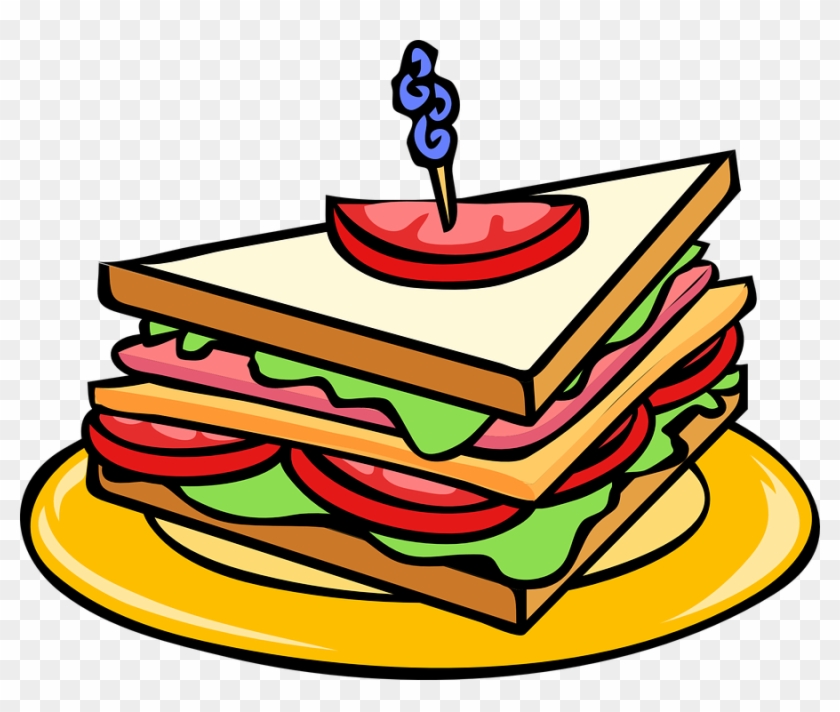 Snack Clipart Free Food - Sandwich Clipart #121228