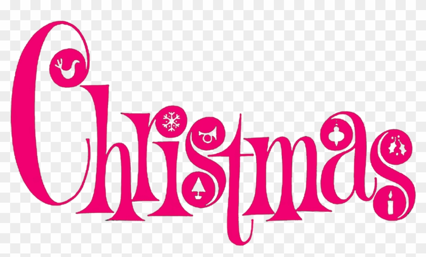 High Resolution Christmas Clipart - Merry Christmas Clip Art Pink #121267