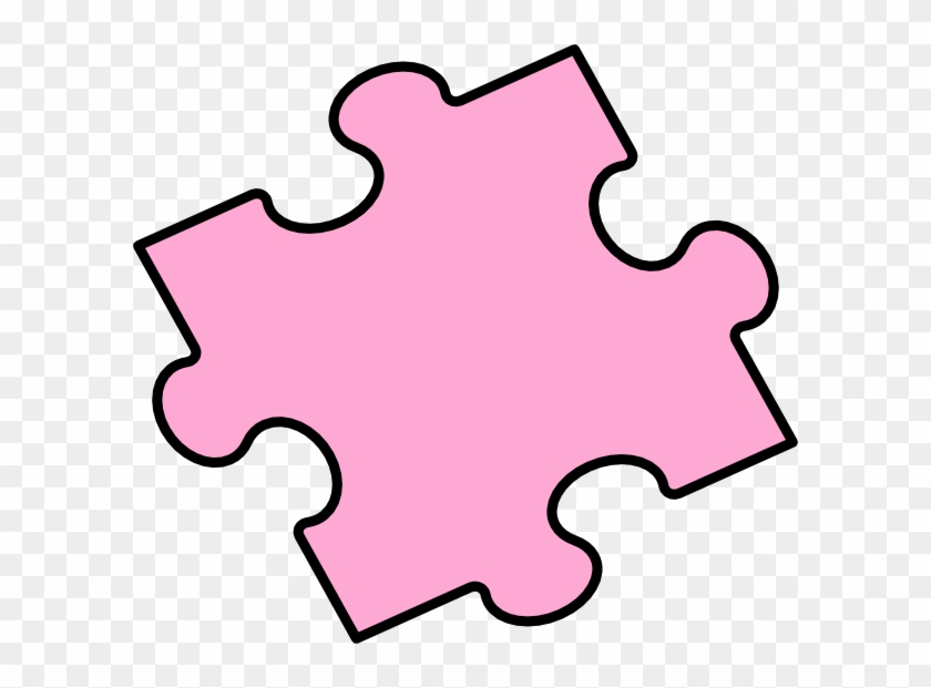 Pink Puzzle Piece Clip Art - Blue #121778