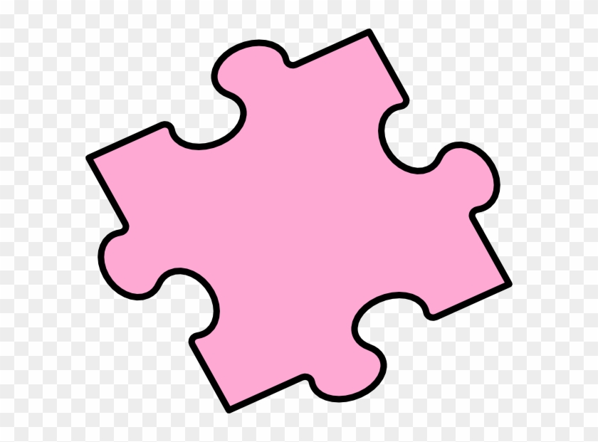 Pink Puzzle Piece Clip Art - Blue #121778