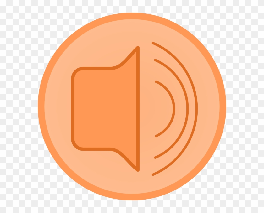 Orange Speaker Clip Art #121780