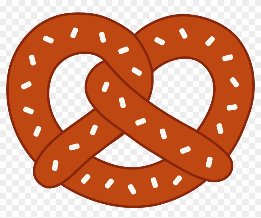 Large Salted Soft Pretzel - Pretzel Clipart #121902