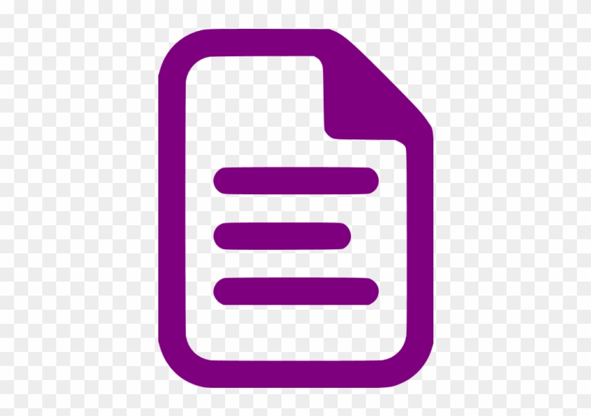 Purple Document Icon - Red Document Icon Png #121923