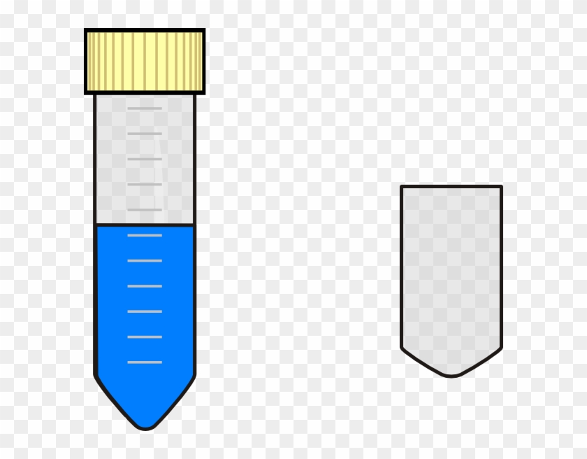 Falcon Test Tube With Blue Nutrient Media Svg Clip - Spit Test Tube .png #121954